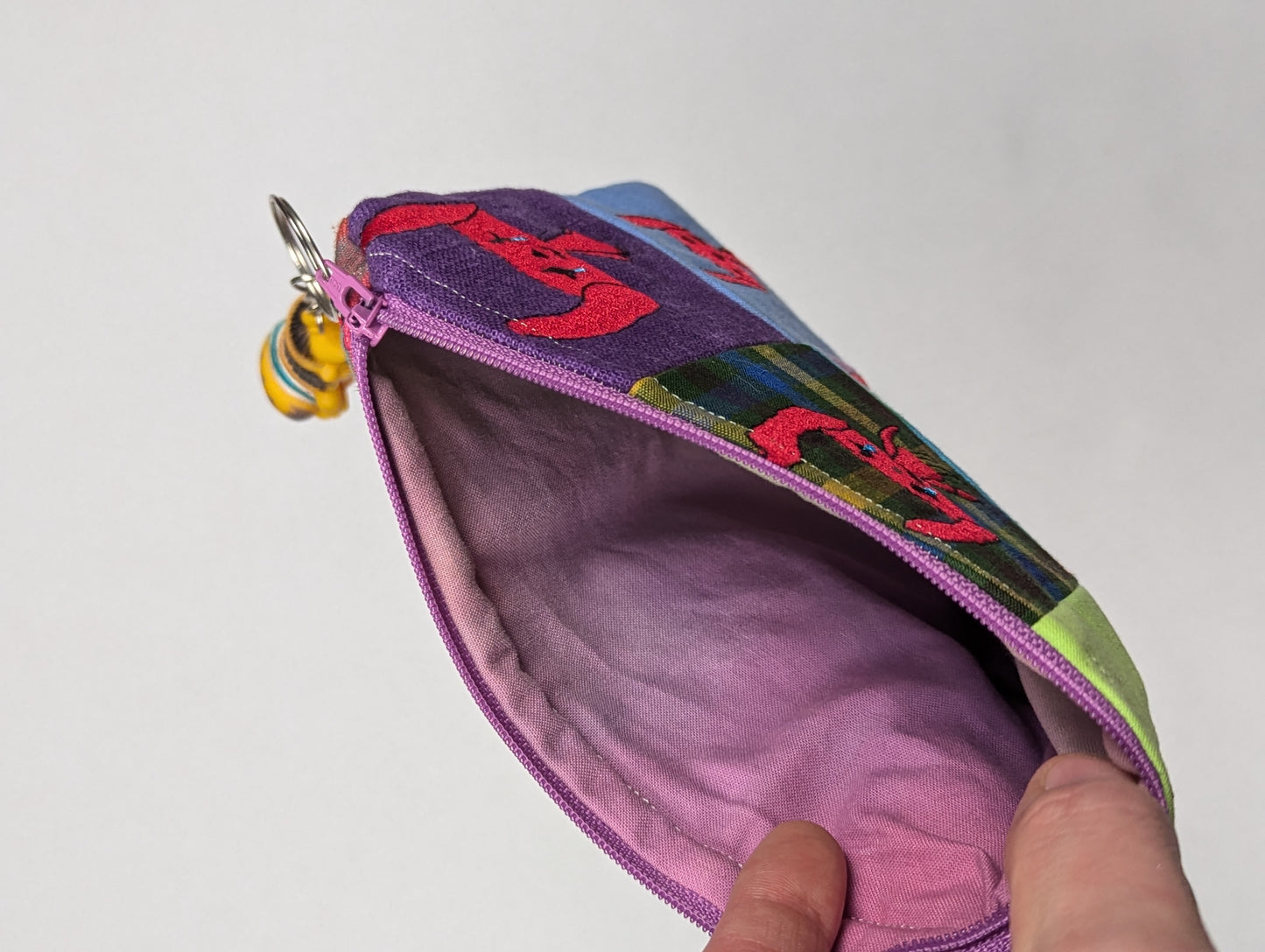 Patchwork Zipper Pouch